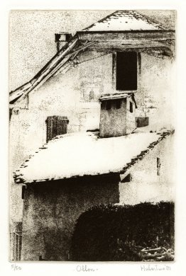 Rooftops dans le village Ollon, Canton Vaud, Suisse