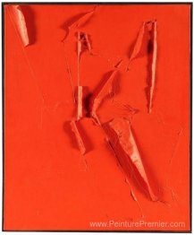 Toile flamme rouge