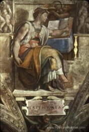 Plafond de la chapelle Sixtine: Sibyl Erithraea