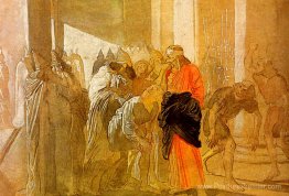 La moquerie du Christ. Des croquis bibliques.