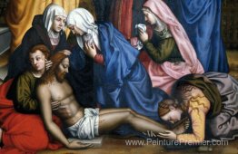 Lamentation avec les saints (détail)