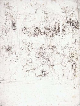 Étude pour l'adoration des mages