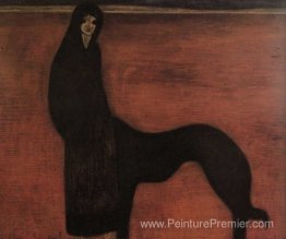 Jeune femme et chien