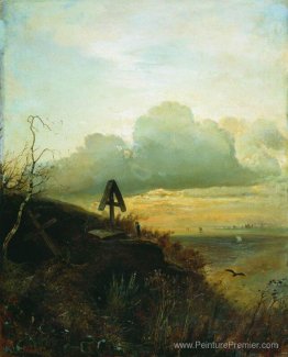 Tombe sur les rives de la Volga