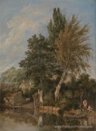 Des garçons se baignant sur la rivière Wensum, Norwich