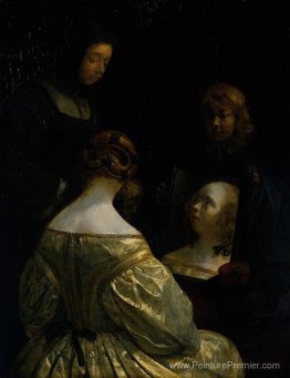 Femme à un miroir