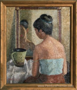 Sans titre - femme devant le miroir