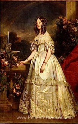 Portrait de la princesse Victoria de Saxe Coburg et Gotha