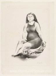 Bather sur un rocher - (île de bonheur)
