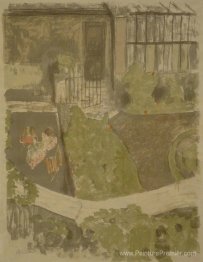Le jardin à l'extérieur de l'atelier