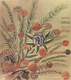 Croquis de la couverture du livre 'Martiros Saryan'