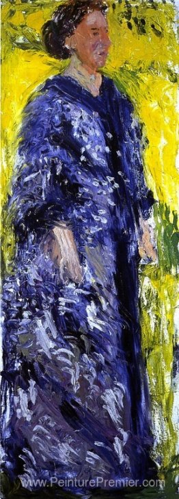 Mathilde Schoenberg dans le jardin