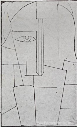Esquisse pour un portrait d'Ivan Klyun