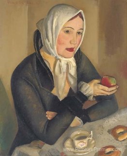 Femme avec pomme Femme avec pomme