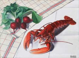 Nature morte avec homard et radis Nature morte avec homard et radis