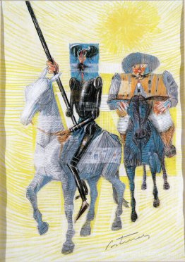Dom Quichote E Sancho Pança saindo para suas aventuras Dom Quichote E Sancho Pança saindo para suas aventuras