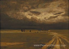 Les pêcheurs fuyant la tempête Les pêcheurs fuyant la tempête