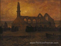 Lamentation des femmes Camaret autour de la chapelle de Burnt-Ro Lamentation des femmes Camaret autour de la chapelle de Burnt-Ro