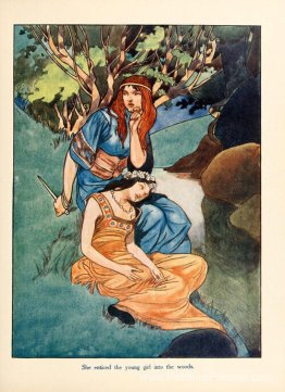 Elle a incité la jeune fille dans les bois Elle a incité la jeune fille dans les bois