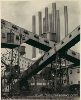 Convoyiers croisés, usine River Rouge, Ford Motor Company Convoyiers croisés, usine River Rouge, Ford Motor Company