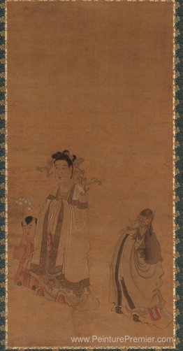 Le roi du dragon vénération du Bouddha Le roi du dragon vénération du Bouddha