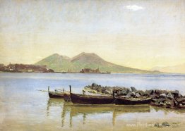 La baie de Naples avec le Vésuve en arrière-plan La baie de Naples avec le Vésuve en arrière-plan
