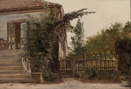 Les marches du jardin menant au studio de l'artiste sur Blegdamm Les marches du jardin menant au studio de l'artiste sur Blegdamm