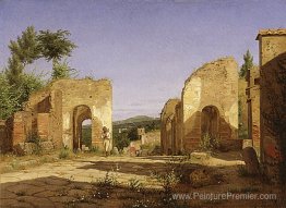 Passerelle dans la Via Sepulcralis à Pompeii Passerelle dans la Via Sepulcralis à Pompeii