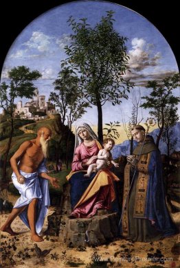 Madonna de l'orange avec Saint Ludovic de Toulouse et Saint-Jérô Madonna de l'orange avec Saint Ludovic de Toulouse et Saint-Jérô