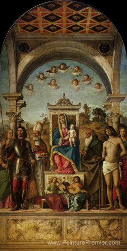 Madonna et enfant avec des saints Madonna et enfant avec des saints