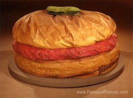 Burger au sol (hamburger géant) Burger au sol (hamburger géant)