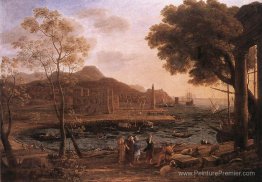Scène du port avec des héliades en deuil Scène du port avec des héliades en deuil
