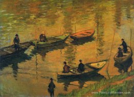 Pêcheurs sur la Seine à Poissy Pêcheurs sur la Seine à Poissy