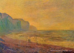 Marée basse à coulée de pourville, brumeuse Marée basse à coulée de pourville, brumeuse