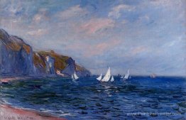 Falaises et voiliers à pourville Falaises et voiliers à pourville