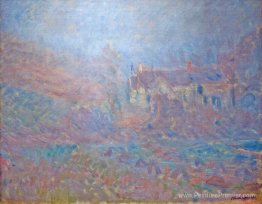 Maisons à Falaise dans le brouillard Maisons à Falaise dans le brouillard
