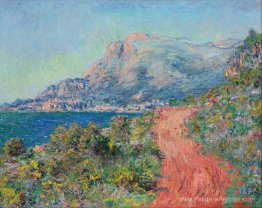 La route rouge près de Menton La route rouge près de Menton