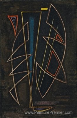 Spitzwinklige Komposition auf Dunklem Grund Spitzwinklige Komposition auf Dunklem Grund