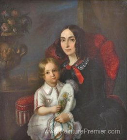 Anica manu avec son enfant Anica manu avec son enfant
