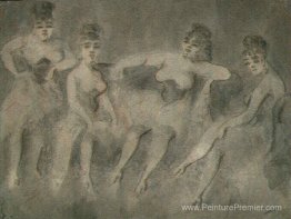 Quatre femmes sur un canapé Quatre femmes sur un canapé