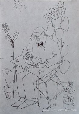 Illustration pour le bon matin de Tudor Arghezi, printemps Illustration pour le bon matin de Tudor Arghezi, printemps