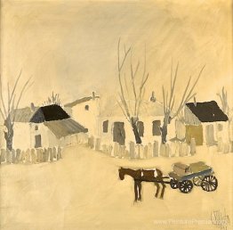 Hiver dans le village Hiver dans le village