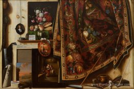 Trompe L'Oeil. Une armoire dans le studio de l'artiste Trompe L'Oeil. Une armoire dans le studio de l'artiste