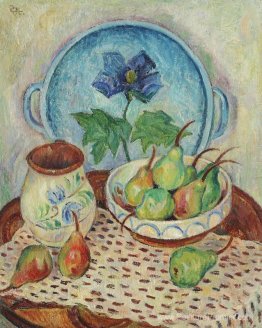 Nature morte avec une fleur bleue Nature morte avec une fleur bleue