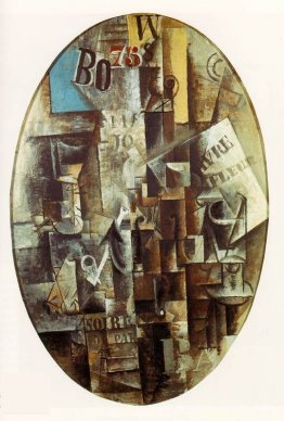 Violon, verre, pipe et encrier Violon, verre, pipe et encrier