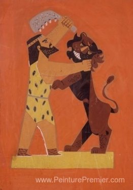 Shimshon et le lion Shimshon et le lion