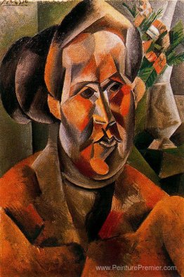 Buste de femme avec des fleurs Buste de femme avec des fleurs