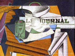 Bol de fruits, livre et journal Bol de fruits, livre et journal