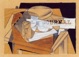 Bol, verre et journal Bol, verre et journal