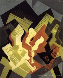 Guitare et plat de fruits Guitare et plat de fruits